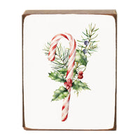 Candy Cane Block Sign