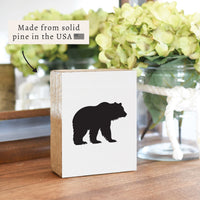 Black Bear Block Sign