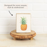 Pineapple Block Sign