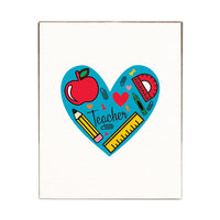 Teacher Heart Block Sign