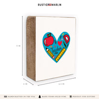 Teacher Heart Block Sign
