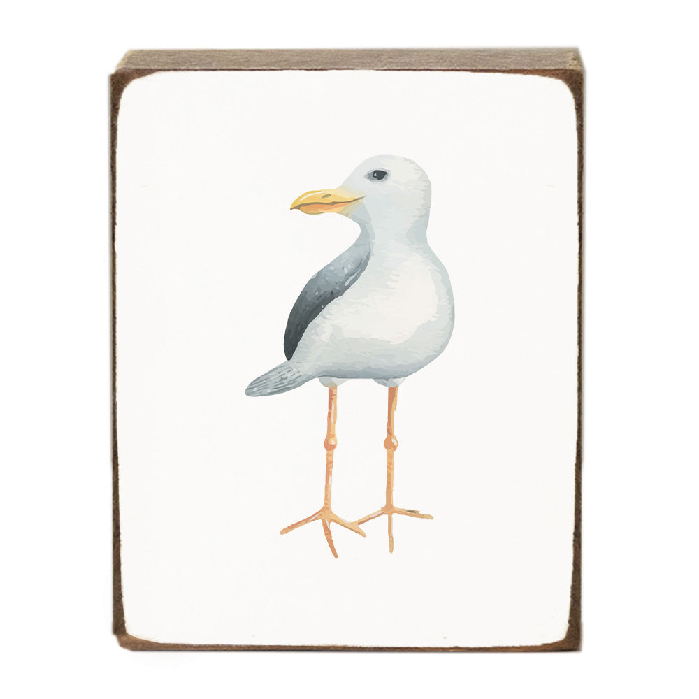 Sea Bird Painting Block Sign
