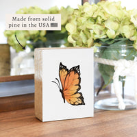 Butterfly Block Sign