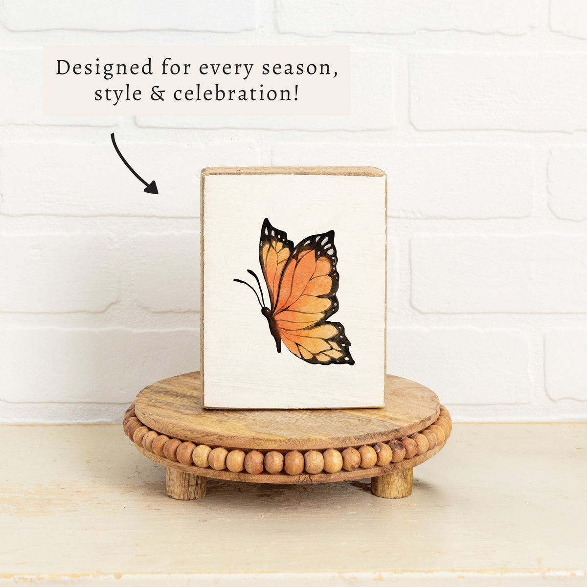 Butterfly Block Sign