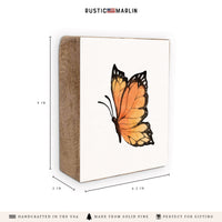 Butterfly Block Sign