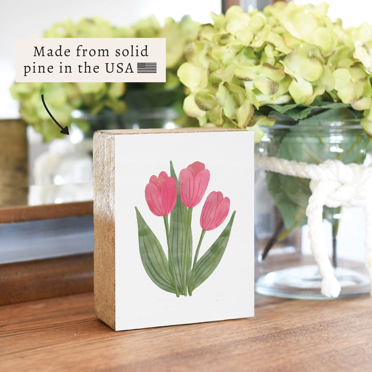 Tulips Block Sign