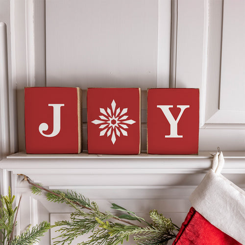 Red Joy Decorative Block Bundle