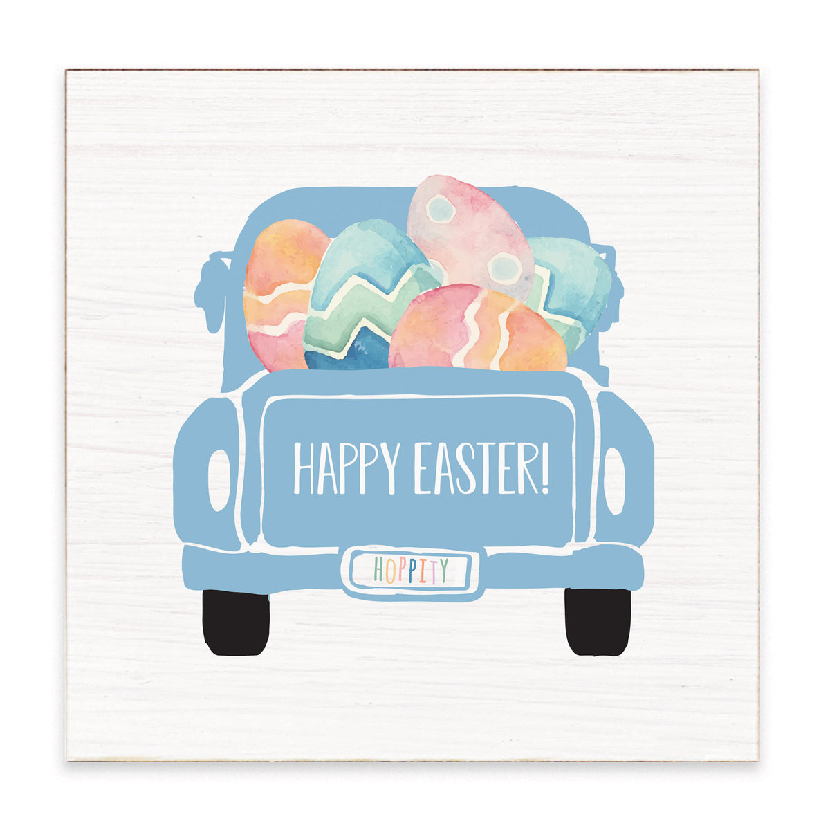 Easter Truck Block Sign