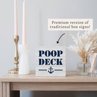 Poop Deck Block Sign