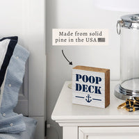 Poop Deck Block Sign