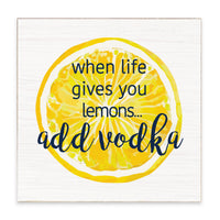 Add Vodka Block Sign