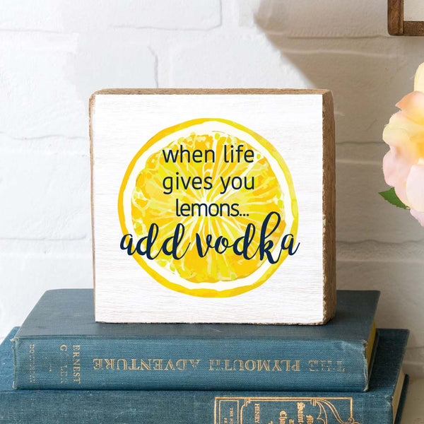 Add Vodka Block Sign