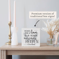 Heaven In Our Home Block Sign