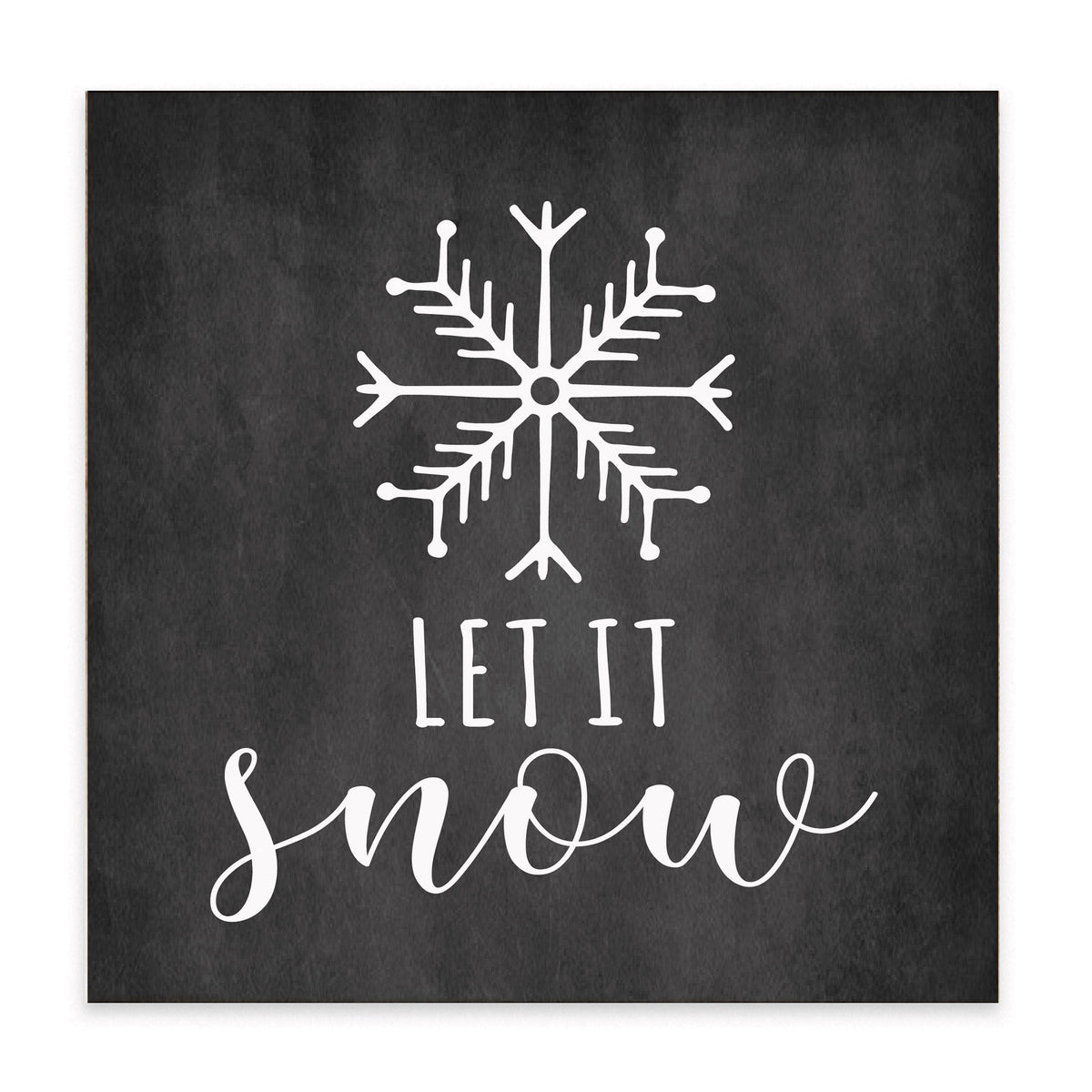 Let It Snow Block Sign