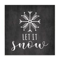 Let It Snow Block Sign