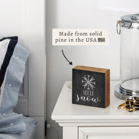 Let It Snow Block Sign