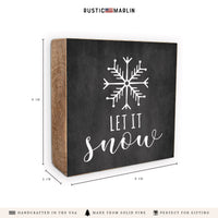 Let It Snow Block Sign