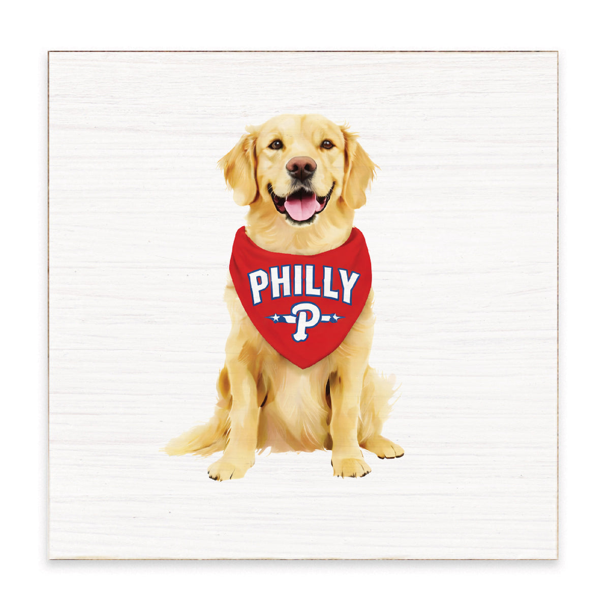 Philly Baseball Dog Block Sign
