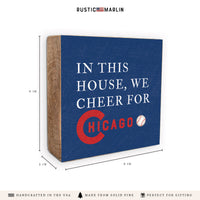 Chi Cubs Cheer For Block Sign