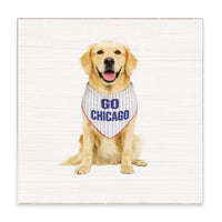 Chi Cubs Dog Block Sign