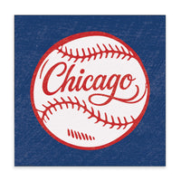 Chi Cubs Baseball Block Sign