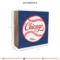 Chi Cubs Baseball Block Sign