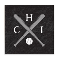 Chicago Sox Baseball Bats Block Sign