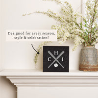 Chicago Sox Baseball Bats Block Sign