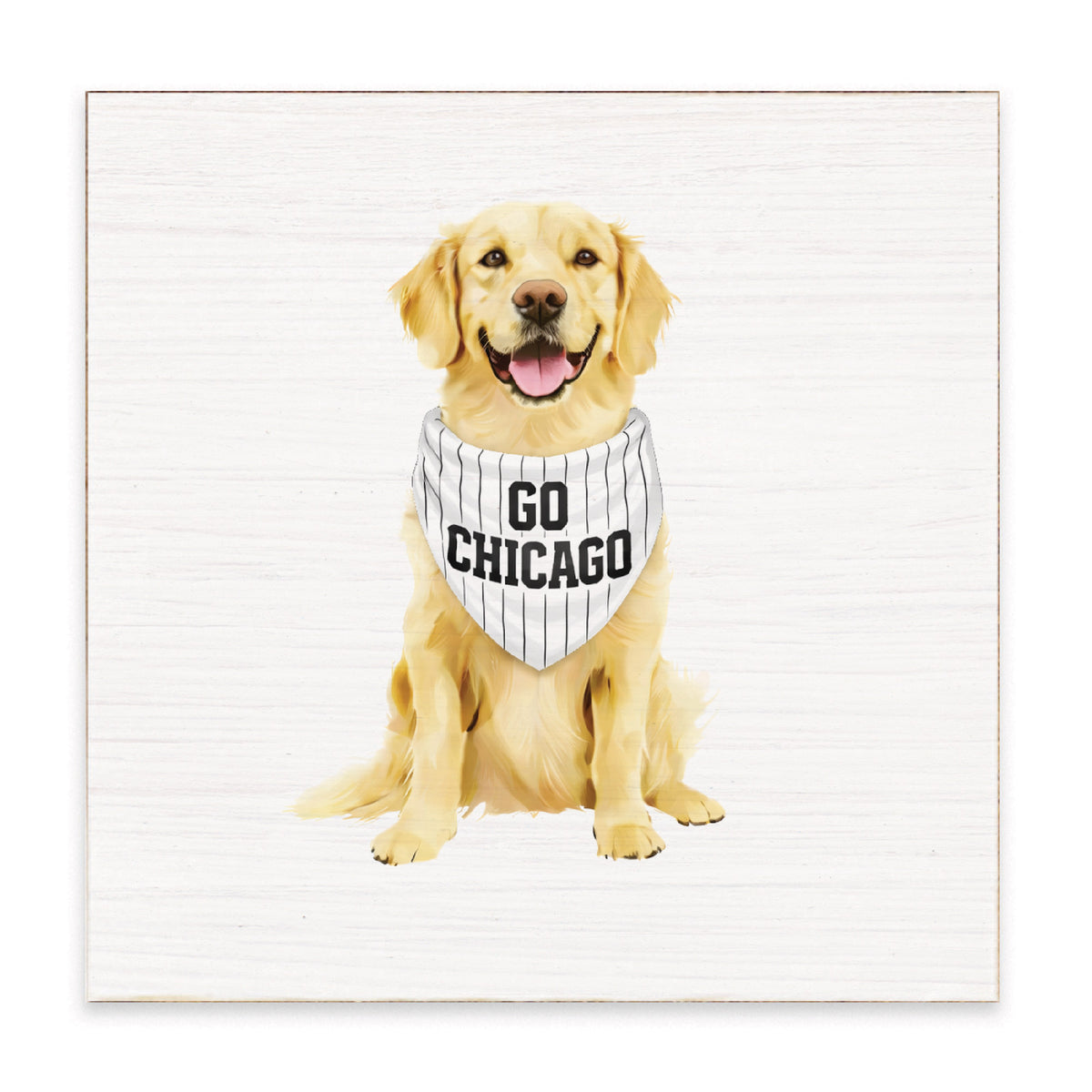 Chicago Sox Dog Block Sign