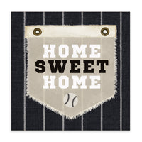 Baseball Sox Home Sweet Stripes Block Sign