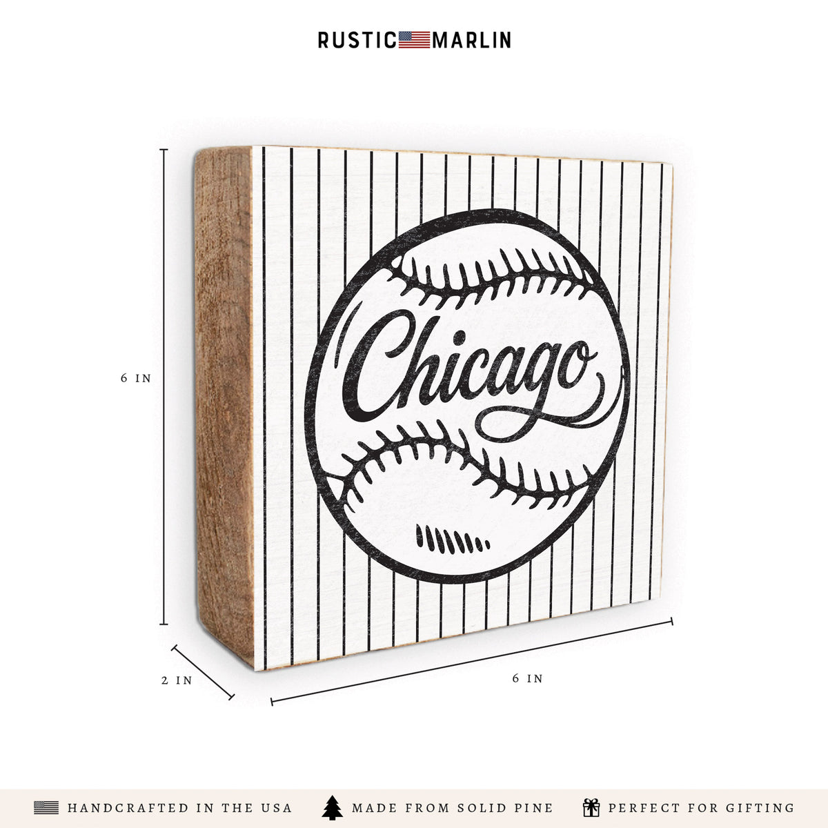 Chicago Sox Baseball Block Sign