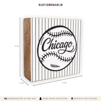 Chicago Sox Baseball Block Sign
