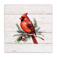 Cardinal Holiday Block Sign
