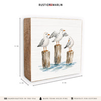 Gull Trio Block Sign