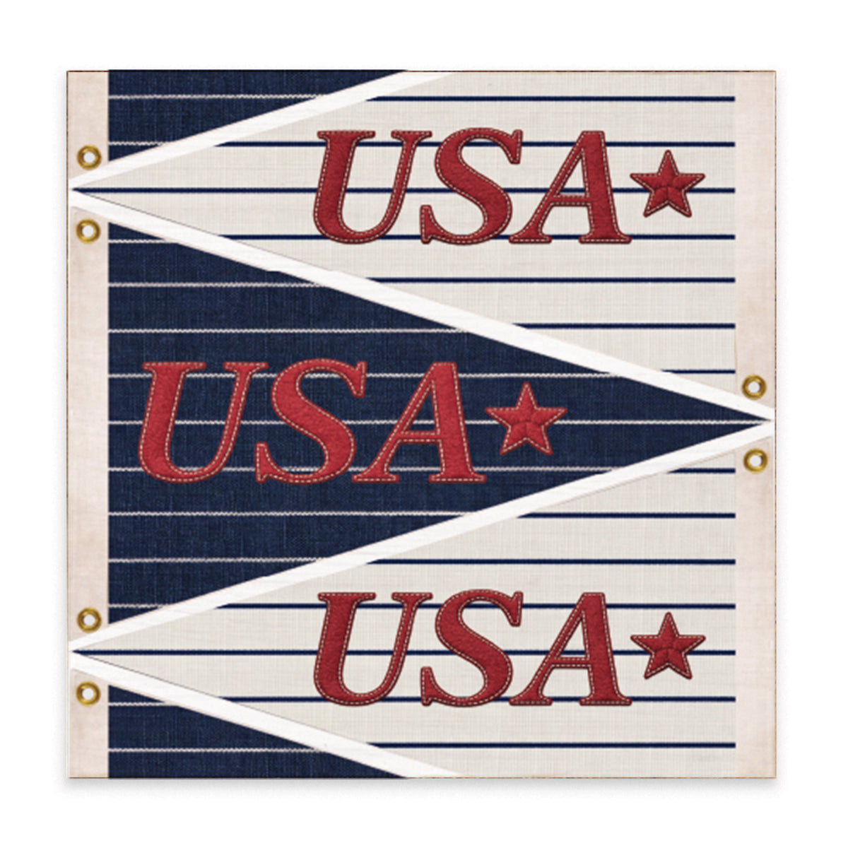 USA Penants Flag Block Sign