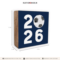 2026 Soccer Block Sign