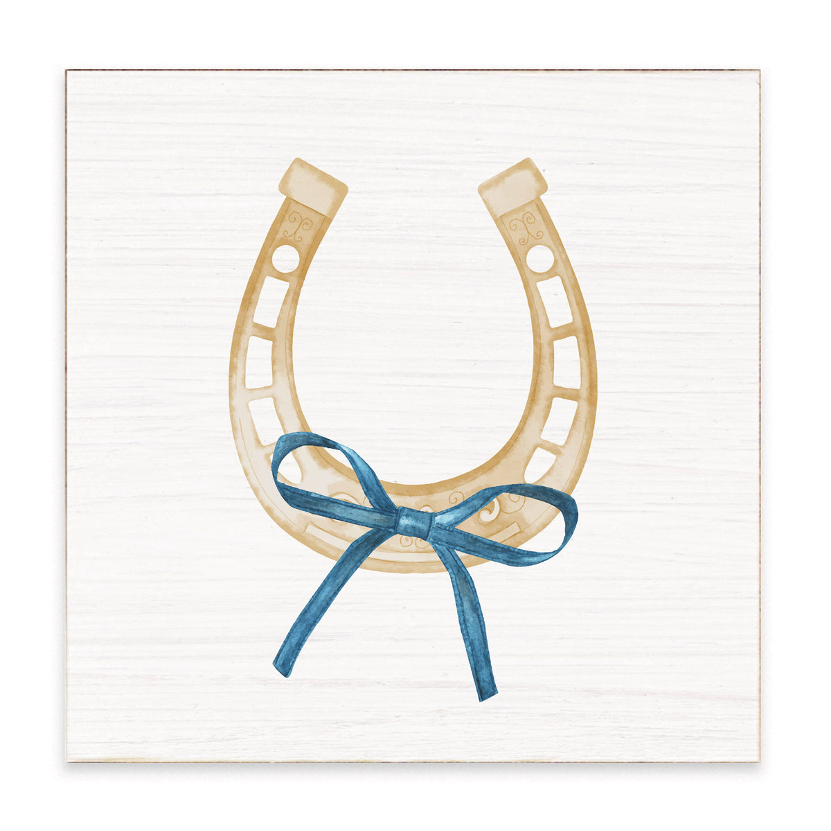 Horseshoe Bow Block Sign