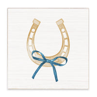 Horseshoe Bow Block Sign