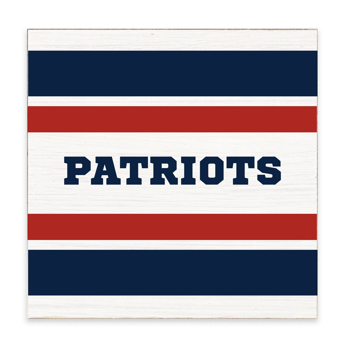Patriots Stripes Block Sign