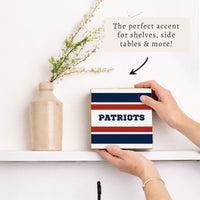 Patriots Stripes Block Sign