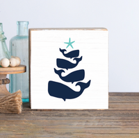 Whale Tree Block Sign