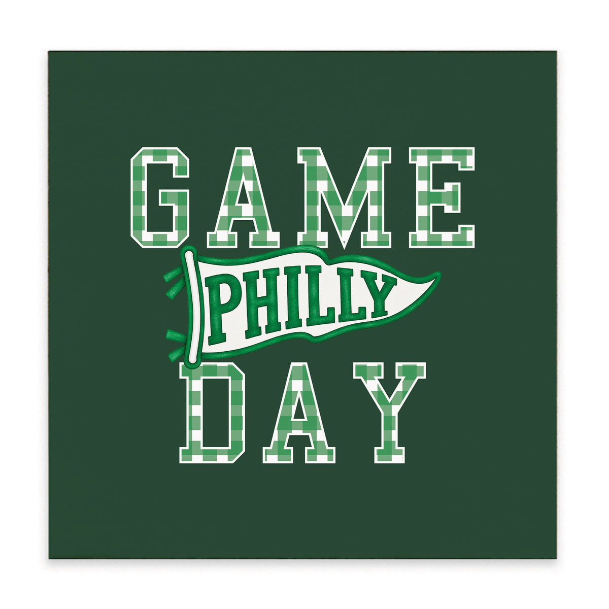 Game Day Philly Block Sign