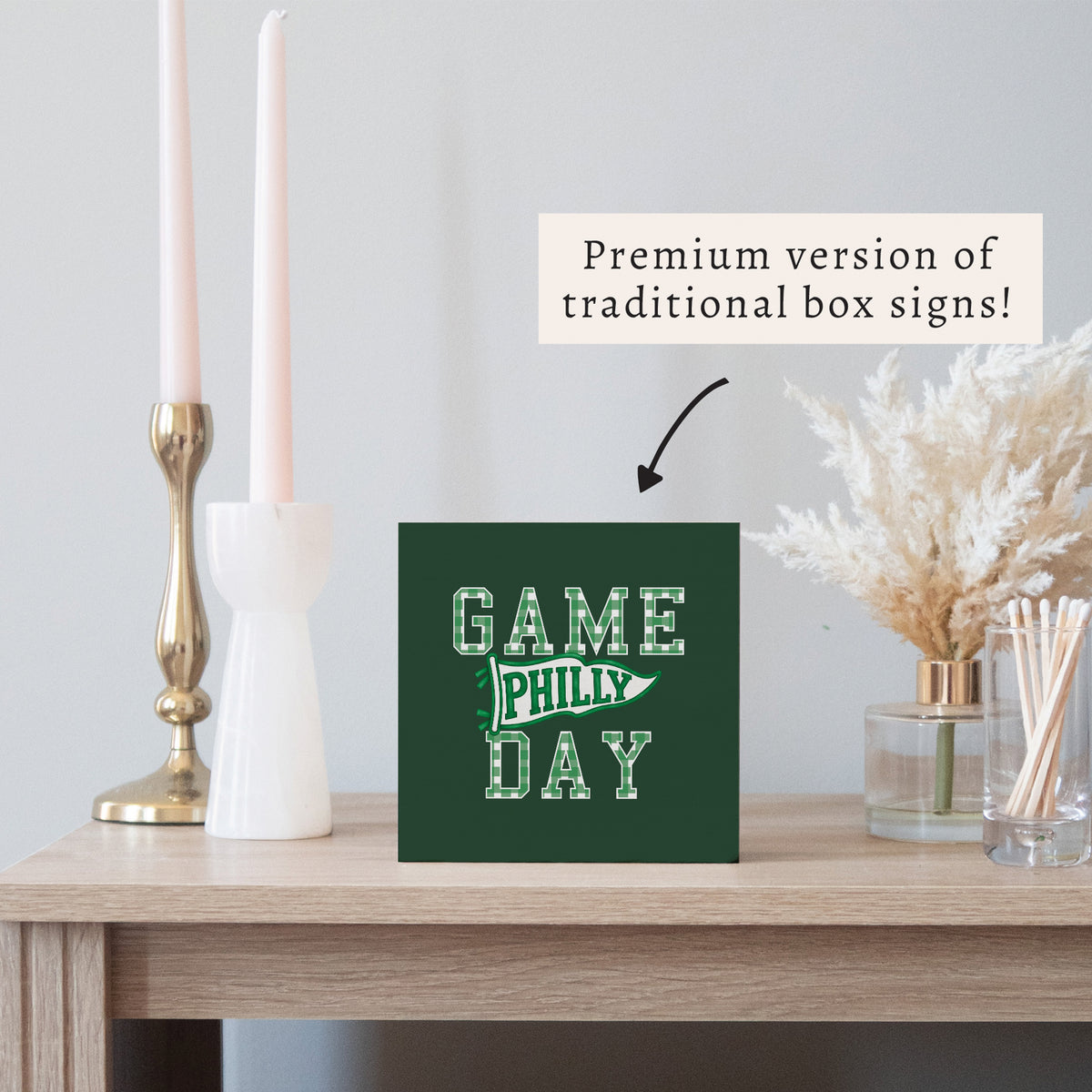 Game Day Philly Block Sign