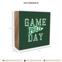 Game Day Philly Block Sign