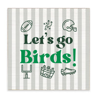 Let’s Go Birds Icons Block Sign