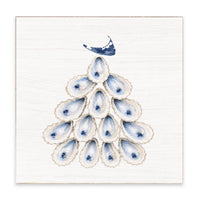 Nantucket Oyster Tree Block Sign