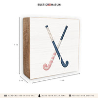 Field Hockey Sticks Block Sign