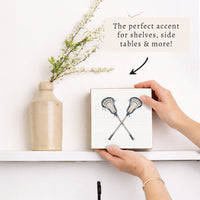 Lacrosse Sticks Block Sign