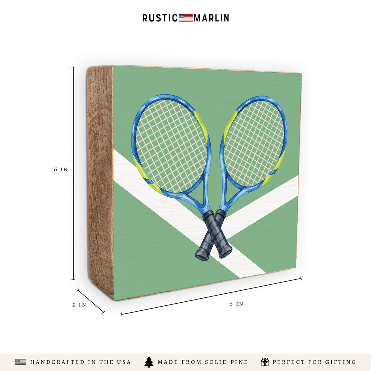 Tennis Racquet Block Sign