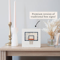 Basketball Hoop Block Sign